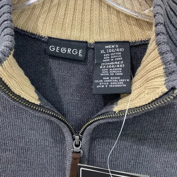 Men’s sweater, gray pull‎ over extra large - Picture 4 of 6